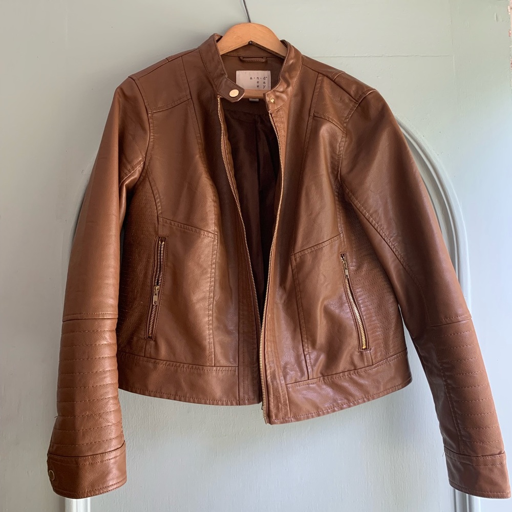 A New Day Faux Leather Moto Jacket